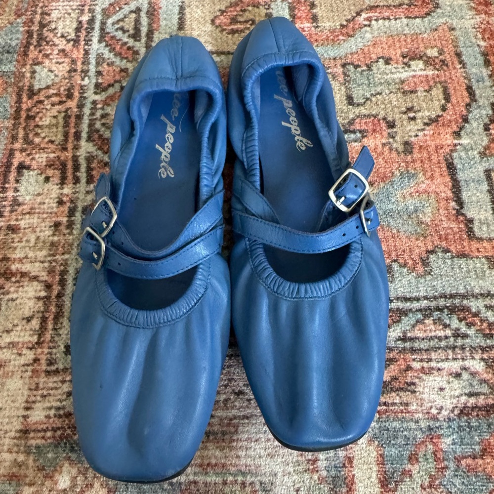Free People Gemini Ballet Flat Women Size 8 Double Straps